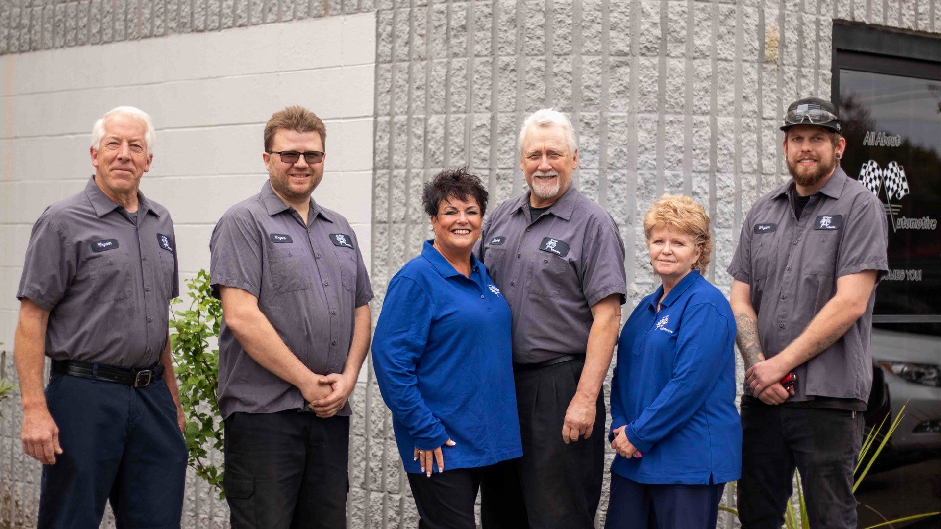 The full team at All About Automotive, Gresham OR — October 2025